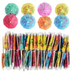 PARTY COCKTAIL PARTY PAPER   UMBRELLA STICKS 10 pcs