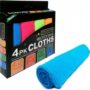 4 PK MICROFIBER CLOTHS