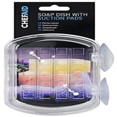 SOAP DISH WITH SUCTION PADS