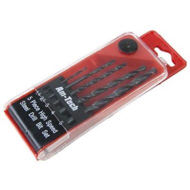 5 PCS HIGH SPEED STEEL DRILL BIT SET