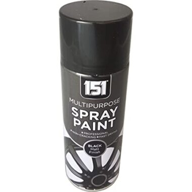 SPRAY PAINT BLACK MATT FINISH 400ML