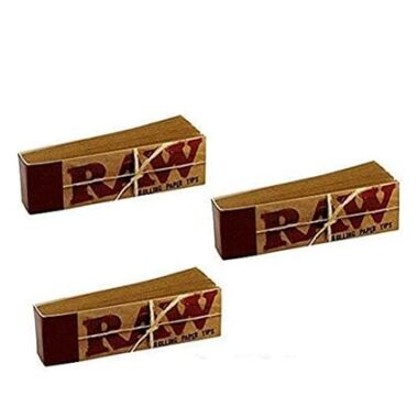 Genuine RAW Rolling Paper Filter Tips/Roaches Book Filter – 3 PACKS FOR £1.00