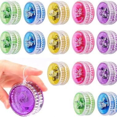 Light Up YoYo, YoYo Kids, Yo Yo Ball Kids, Responsive Ball Bearing YoYo, LED Yo Yo Kids, Return Gifts for Birthday Party Kids, YoYo Party Bag Fillers, Classroom Prizes, Random Color