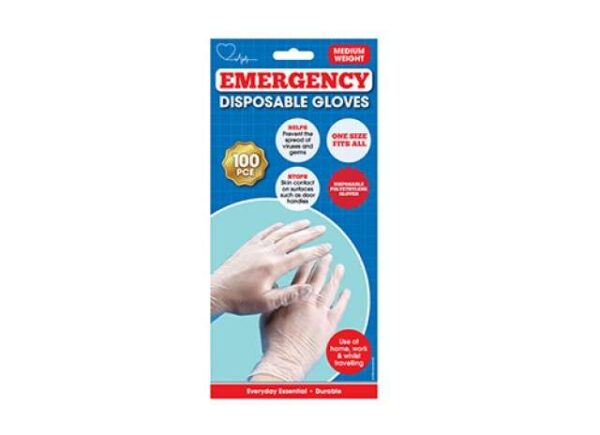 DISPOSABLE GLOVES 100 PCS