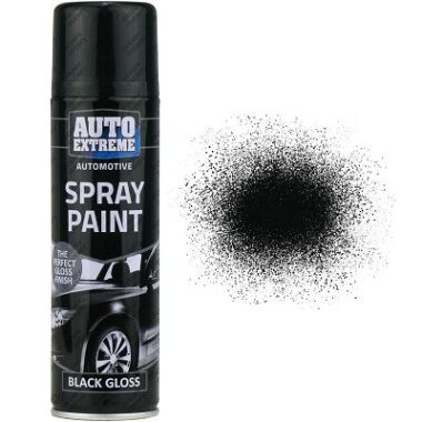 SPRAY PAINT BLACK GLOSS