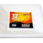 12 PACK  SQUARE PLATES