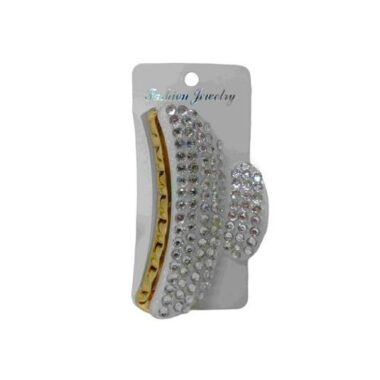 ELEGANT WHITE SPARKLING HAIR CLIP