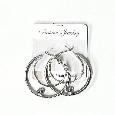LIGHT WEIGH METAL HANGING EAR RINGS SET