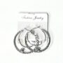 LIGHT WEIGH METAL HANGING  EAR RINGS SET