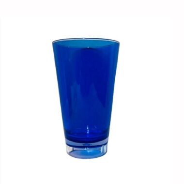 DEPRESSION GLASSWARE GLASS , STRONG MULTIUSE TUMBLER ( 6”2 X 4″ ) , BLUE