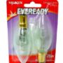 HALOGEN BULBS 25W  CANDLE B15 2PACK