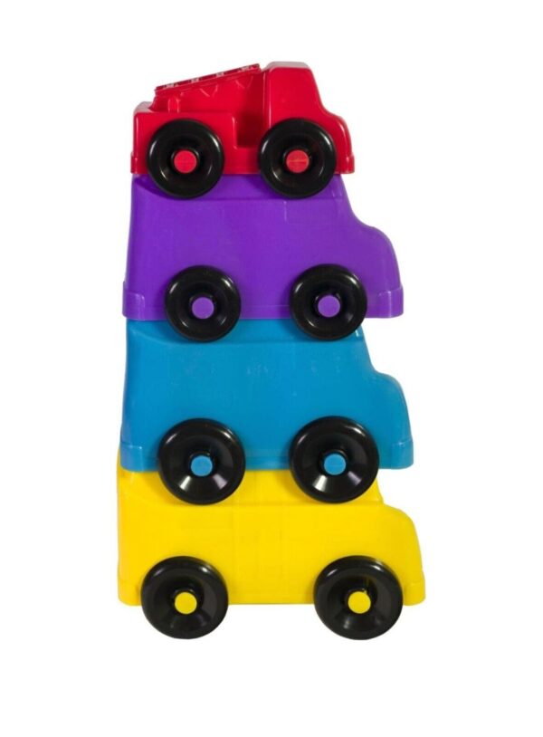Cocomelon Fun Play Stacking Vehicles Cars Trucks Stickers Learning Activity Toy - Image 2