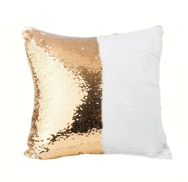 Magic Sequins & Velvet 2 Color Reversible Cushion Cover - Image 3
