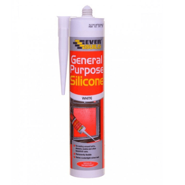 EVER BUILD GENERAL PURPOSE SILICONE SLEALANT WHITE