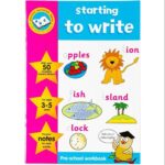 Starting To Write Pre-School Workbook Educational Activity Home Learning Book