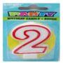NUMERIC 2 BIRTHDAY CANDLE