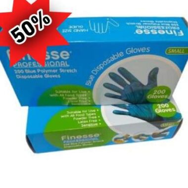 FINESSE BLUE DISPOSABLE GLOVES – 200pcs