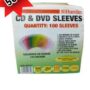 100 PIECES CD & DVD SLEEVES