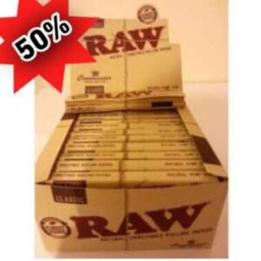 KING SIZE SLIM RAW PAPERS + RAW ROACH TIPS £1.00 EACH