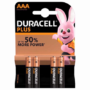 DURACELL PLUS AAA BATTERIES - 50% MORE POWER