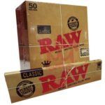 KING SIZE RAW Classic Natural Unrefined Rolling Papers - 2 FOR £1.00