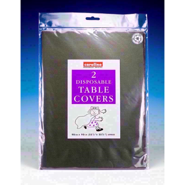 2 DISPOSABLE TABLE COVERS