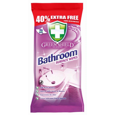 BATHROOM SURFACE WIPES – 40% EXTRA FREE