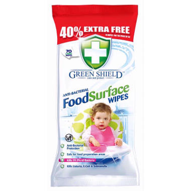 FOOD SURFACE WIPES – 40% EXTRA FREE