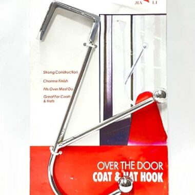 COAT AND HT HOOK OVER THE DOOR