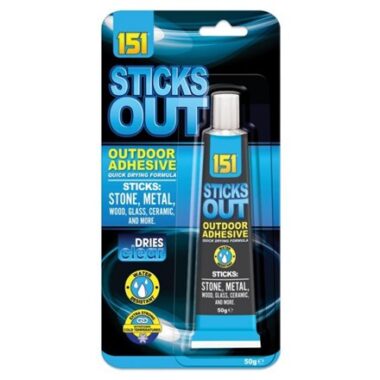 STICKS OUT- OUTDOOR ADHESIVE