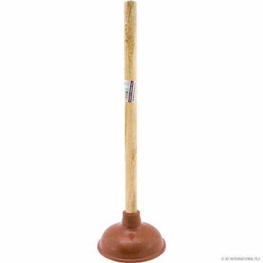 PLUNGER WITH WOODEN HOLDER