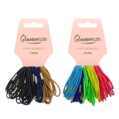 HAIR BOBBLES 70 PACK 1 PACK £1.00