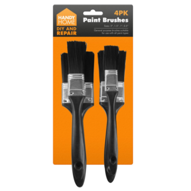 PAINT BRUSHES- 4 PACK