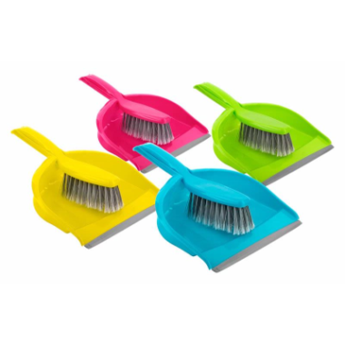 DUSTPAN WITH BRUSH- EACH