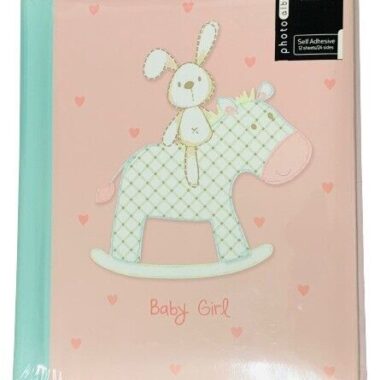 Baby Girl Self Adhesive Photo Album 12 sheets/ 24 Sides