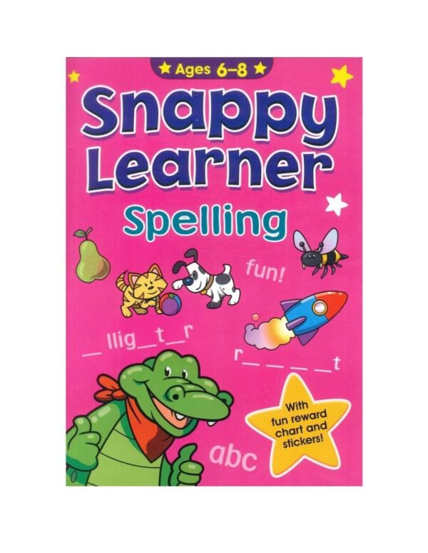 Snappy Learner Spelling & Words Educational School Book & Reward Chart Age 6-8