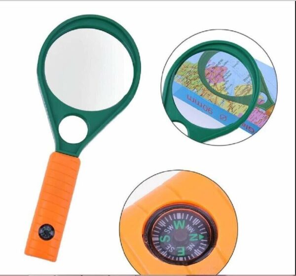 Magnifying Glass with Compass