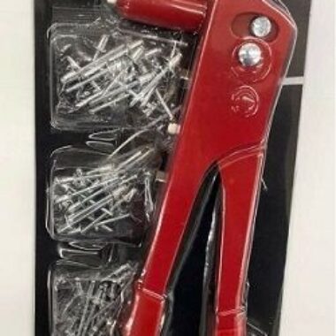HEAVY DUTY HAND RIVETER WITH 60 RIVETS
