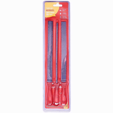 3PC RASP FILE SET CARDBON STEEL 8″ (200mm) FLAT FILE , 8″ (200mm) ROUND FILE & 8″ (200mm) HALF ROUND FILE