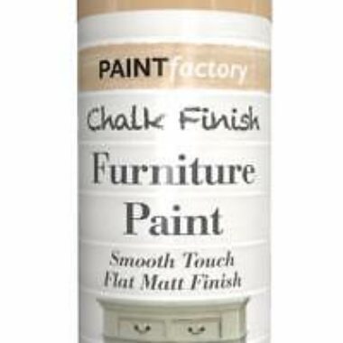 PAINT FACTORY CHALK FINISH FURNITURE PAINT , FLAT MATT FINISH ,NATURAL HESSIAN , 400ml