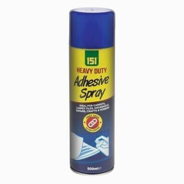 151 HEAVY DUTY ADHESIVE SPRAY CONTACT GLUE CARPET CRAFT HOSEHOLD REPAIR-500ml