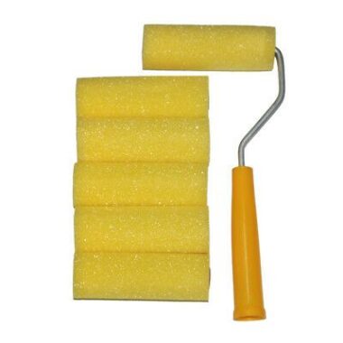 MINI ROLLER WITH 6 FOAM ROLLERS