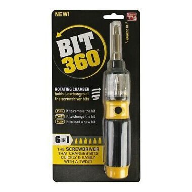 6-in-1 SMART BIT 360 TWIST SCREWDRIVER & BIT TOOL SET