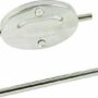 VINTAGE STAINLESS STEEL TOILET ROLL HOLDER