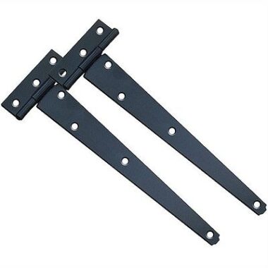 TEE HINGES 250mm BLACK ( PAIR )