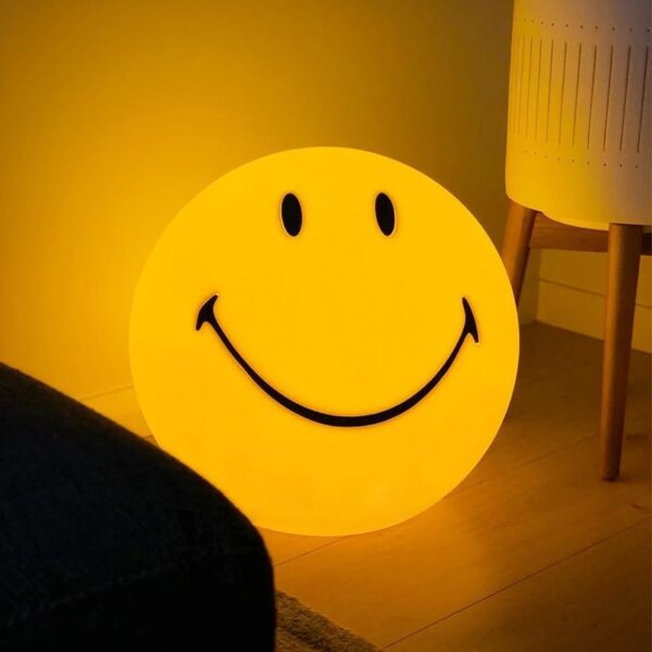 NEW Happy Face Simple Glowy Smile Led Fun Night Light  25cm 🙂💡 - Image 3