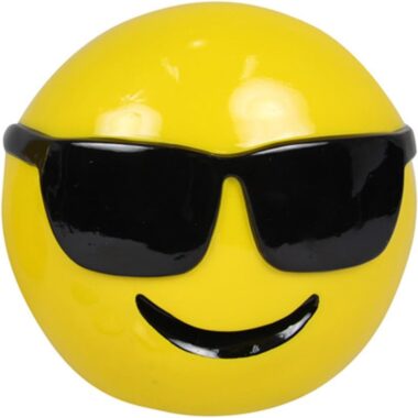 Emoji Money Box Savings Bank,NEW Happy Face Simple Glowy Smile Led Fun Night Light 25cm 🙂💡