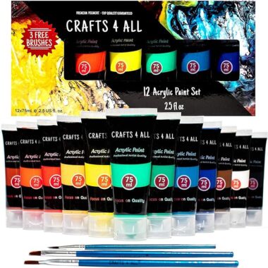crafts 4 all 12 acrylic paint set
