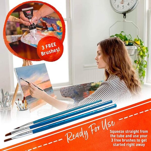 crafts 4 all 12 acrylic paint set - Image 3