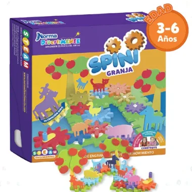 62 Piece Childrens Kids Toy Spinning Farm Animal Large Play Set Kit Learning